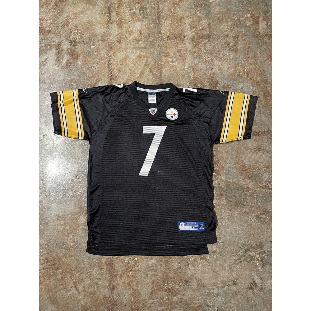 Pittsburgh Steelers Ben Roethlisberger #7 Reebok Jersey Youth Sz‎ XL (18-20) *